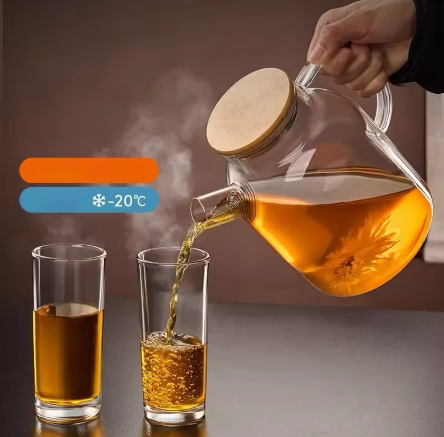 Transparent tea kettle